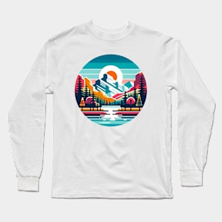 Majestic Banff National Park Sunrise - Wilderness Adventure Tee Long Sleeve T-Shirt